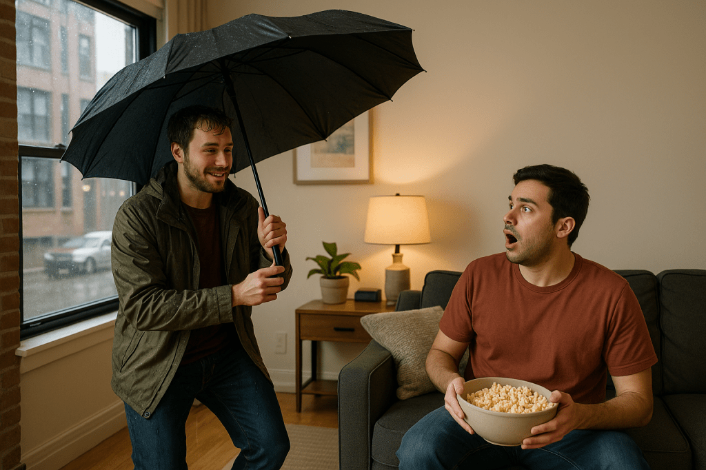 Do not open an umbrella indoors, or it will bring bad&nbsp;luck