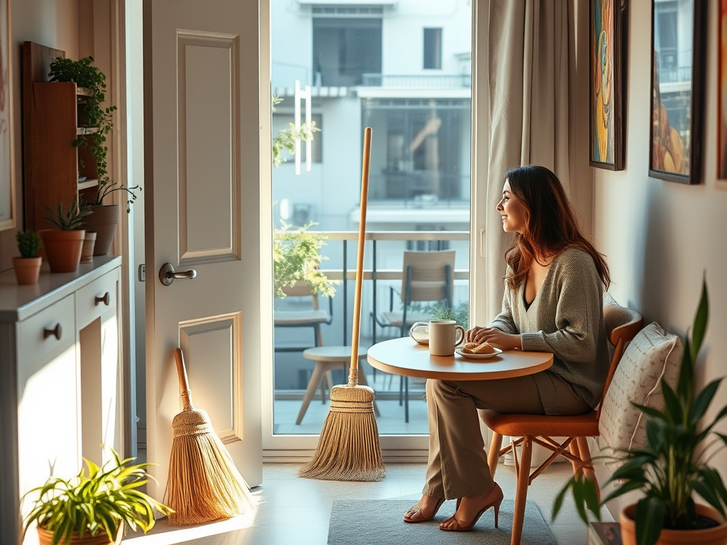 Putting a broom behind the door makes unwanted guests&nbsp;leave
