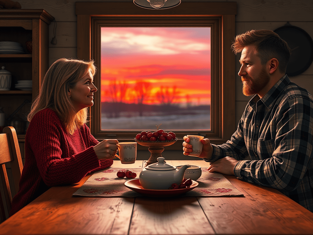 A red sky at night in spring in Saskatchewan predicts a windy day unsuitable for&nbsp;seeding