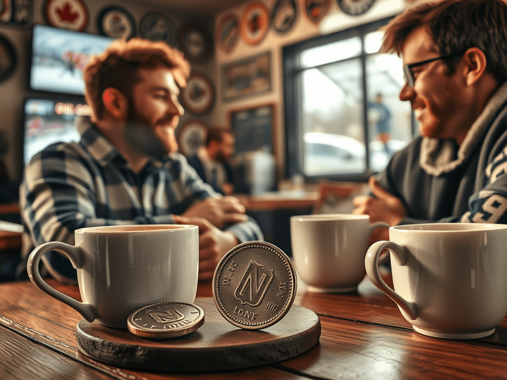 Hiding a loonie (one-dollar coin) under the ice brings good luck in&nbsp;hockey