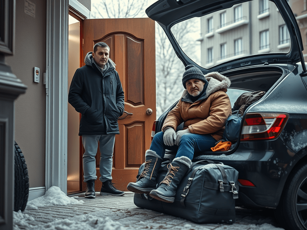 Sit down briefly before a journey for good&nbsp;luck