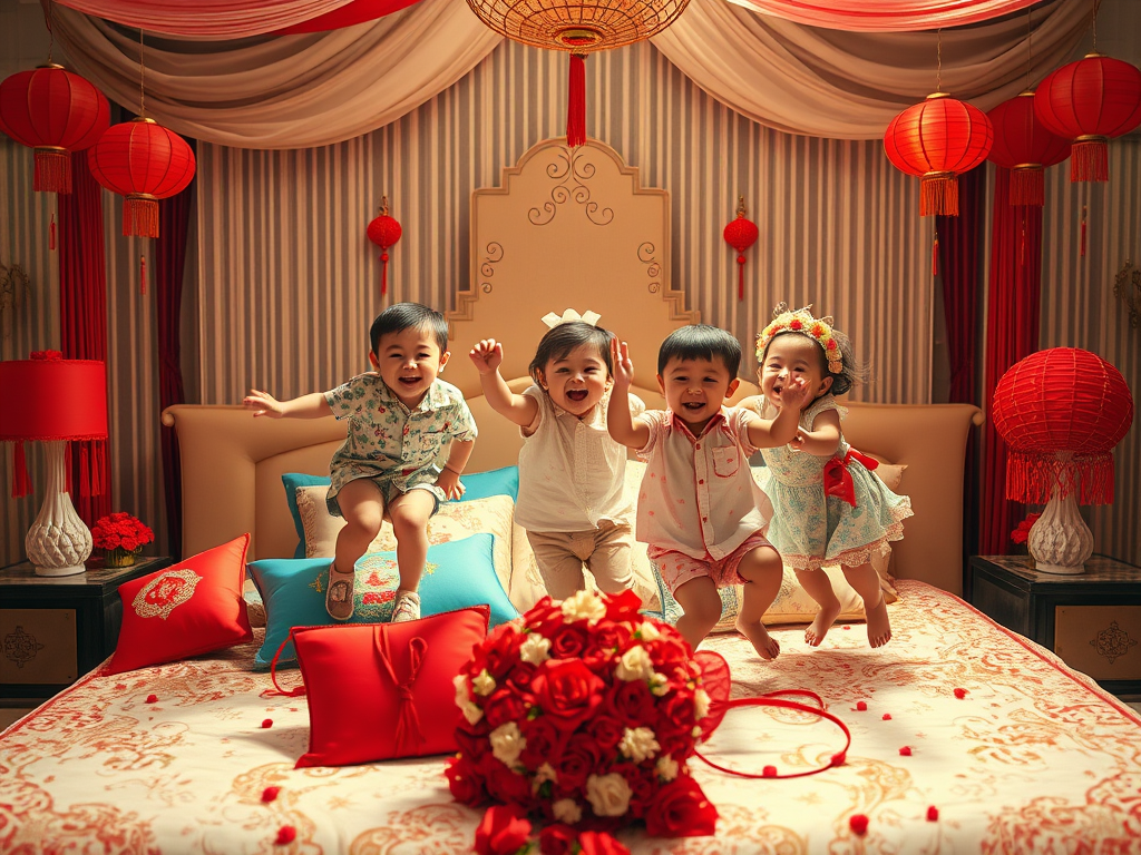 Young children should jump on the marital bed before a wedding to encourage&nbsp;fertility
