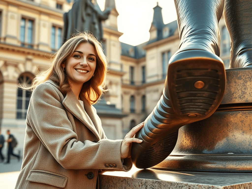 Rubbing the right foot of Michel de Montaigne’s statue brings exam&nbsp;luck