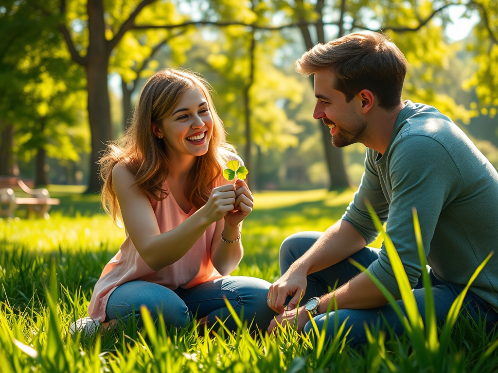 Finding a four-leaf clover brings good&nbsp;luck