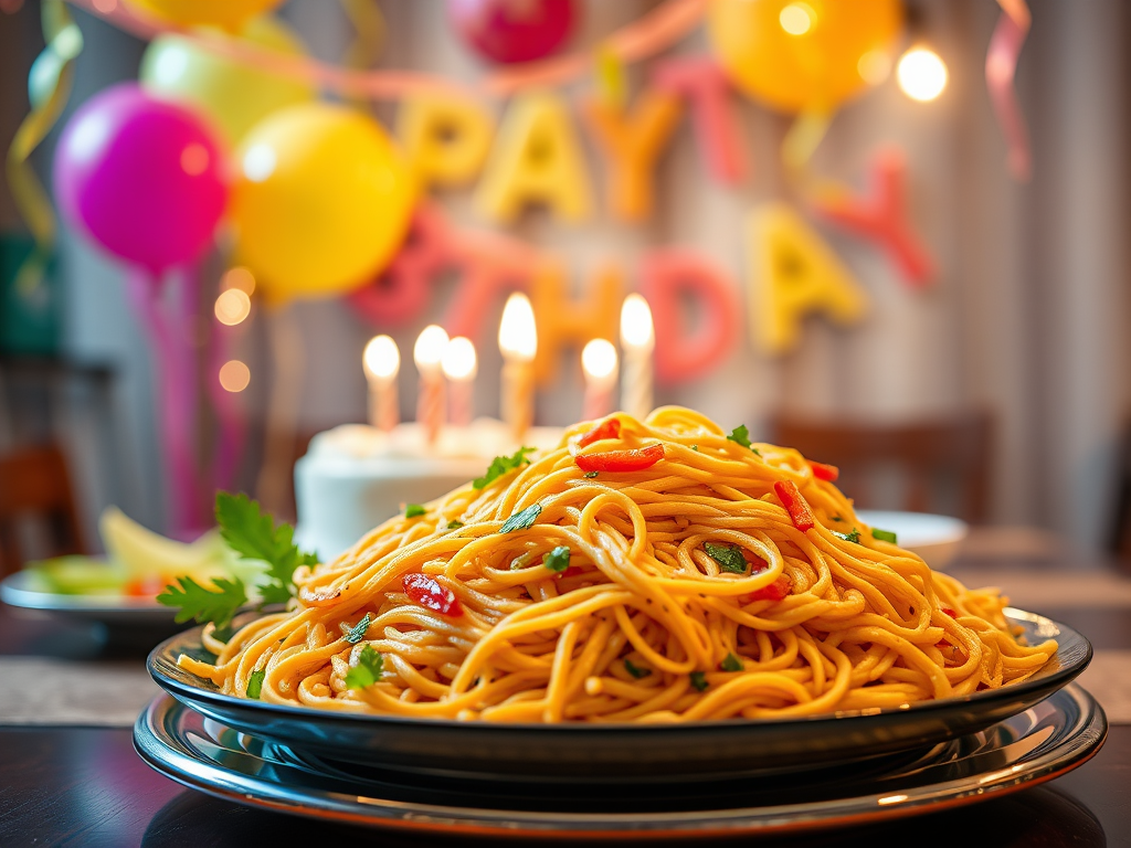 Serve noodles (pancit) on birthdays for long&nbsp;life