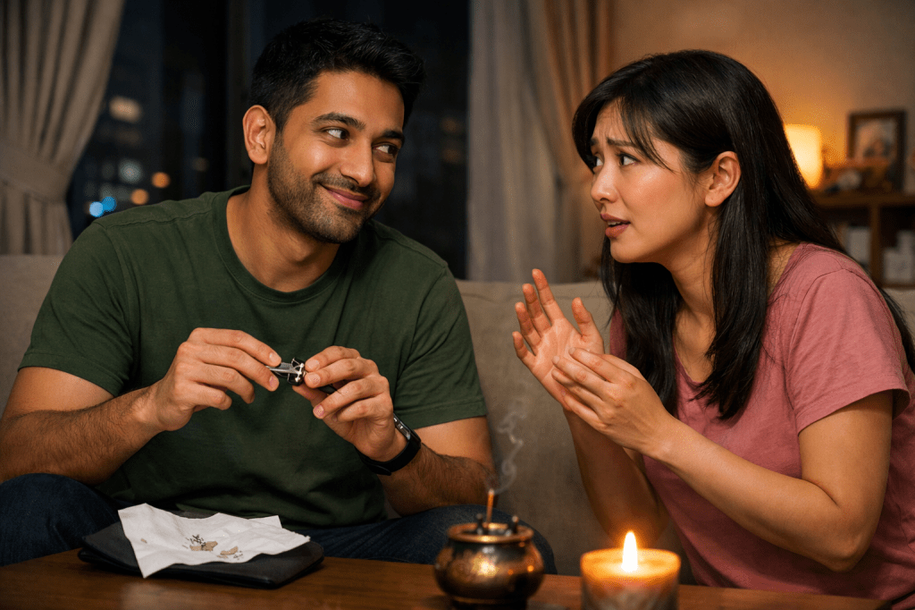 Do not cut your nails at night or you will shorten your life or attract spirits