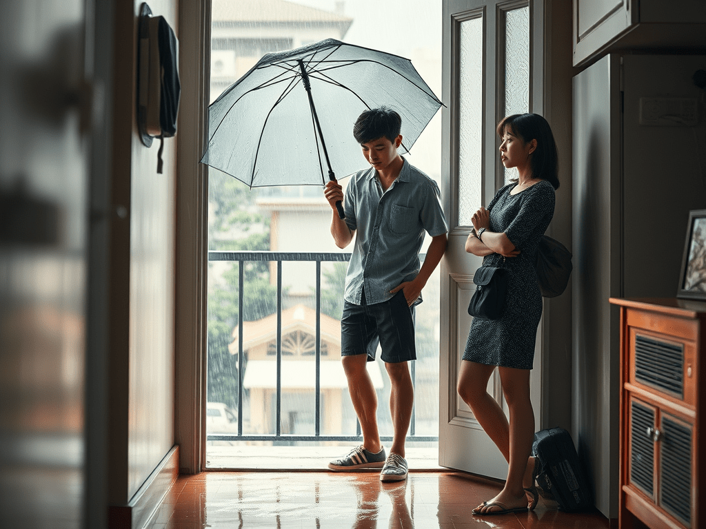 Do not open an umbrella indoors or bad luck will enter the house