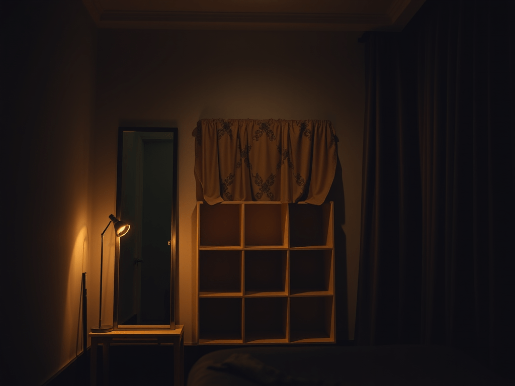 Cover mirrors in the bedroom at night so spirits cannot come through or disturb your&nbsp;soul